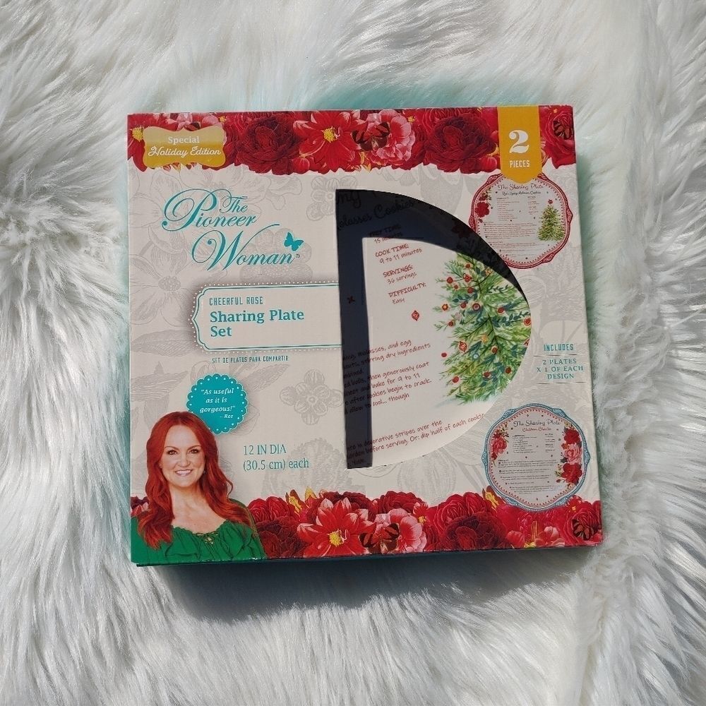 The Pioneer Woman Cheerful Rose 12-Inch Holiday Sh